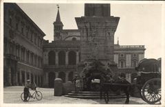 POSTAL Roma S Juan de la VENDIMIA en el caballo del birlocho de Laterano (buena animación)