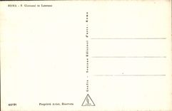 CPA Roma S Giovanni in Laterano Caleche Cheval (bonne animation)