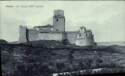 VINTAGE POSTCARD Assisi Roca
