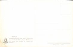 POSTAL MODERNA convento di S Marco de Firenze Cortilee