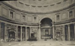 POSTAL Roma de la VENDIMIA el panteón di Agrippa Interno