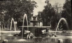 CPA Roma Fontana dei cavalli Marini in villa Borghese