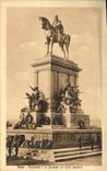 CPA Roma Monumento Garibaidi Sul Monte Gianicolo