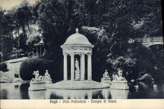 VINTAGE POSTCARD Pegli Villa Pallovicini Templo di Diana