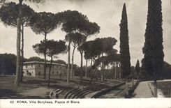CPA Roma Villa Borghese Piazza Di Siena