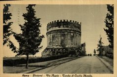CPA Roma Dintorni Via Appia Tomba di Ceciolia Metella