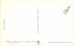 CPA Roma Foro Romano Tempio di Venere e Roma