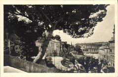 POSTAL Roma Vedute del Campidoglio Back Rupe Tarpea ED de la VENDIMIA él Teatro Marcelo