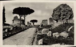 POSTAL Roma Acquedotto di Claudio Sulla de la VENDIMIA vía Appia Antica