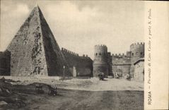 CPA Roma Piramide Di Caio Cestio e Porta S Paolo