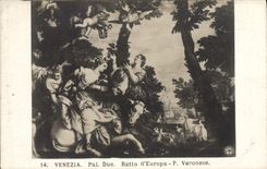 VINTAGE POSTCARD Venezia Stake Duke Ratto D' Europa Pa Veronese