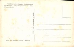 VINTAGE POSTCARD Pozzuoli Tempio di Glunone presso it lago of Averno