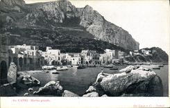 VINTAGE POSTCARD Capri Marina Large