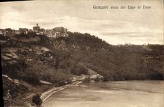 VINTAGE POSTCARD Genzano Visto Dal Lago Di Nemi