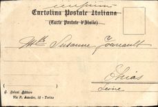 VINTAGE POSTCARD Riservata Stradale Stupinigi Torino