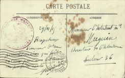 POSTAL París de la VENDIMIA la rueda grande que ocurrió torre Eiffel de De Suffren