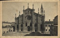 CPA Pavia Piaza E Chiesa Del Carmine