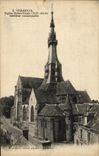 VINTAGE POSTCARD Verneuil Remarkable Notre Dame Church Interior
