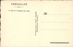 CPA Versailles Table De La Signature De La Paix