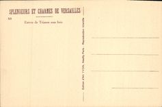 VINTAGE POSTCARD Splendors And Charms Of Versailles Entered De Trianon Under Wood