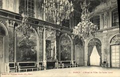 CPA Nancy l'Hotel De Ville Le Salon Carre