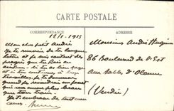 VINTAGE POSTCARD European War Rheims the Cathedral Set fire to By German Militaria