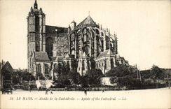 CPA Le Mans Abside De La Cathedrale 