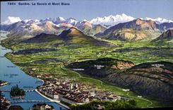 CPA Geneve La Savoie Et Mont Blanc