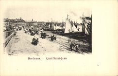 CPA Bordeaux Quai Saint Jean Bateaux