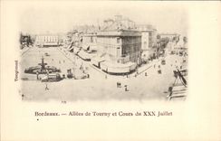 CPA Bordeaux Allees De Tourny Et Cours Du XXX Juillet
