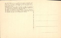 La POSTAL Butard de la VENDIMIA es una casa de campo de caza que nube santa