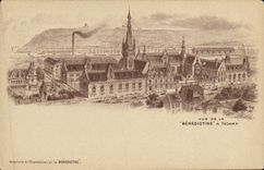 La POSTAL Vue de la VENDIMIA del benedictino tiene Fecamp