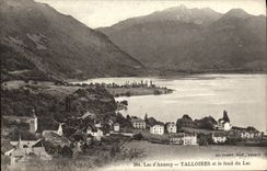 VINTAGE POSTCARD Annecy Talloires Lake And Fund Of the Lake