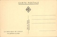 CPA La Basilique De Lisieux Vue Generale Du Projet