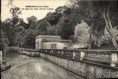 CPA Ermenonville Un Coin Du Parc