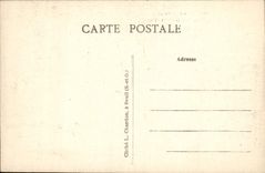 POSTAL Ermenonville de la VENDIMIA una esquina del parque