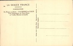 CPA La Douce France De Rouen Au Havre Caudebec En Caux Porte Renaissance De Notre Dame et vieilles maisons normandes