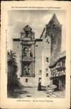 VINTAGE POSTCARD Archaeological Normandy And Picturesque Caen House Known as Of Templiers