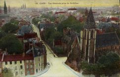 VINTAGE POSTCARD Caen View Taken Of St Gilles