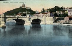 VINTAGE POSTCARD Torino Big shot nuouo Umbert I