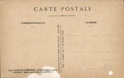 VINTAGE POSTCARD In Alsace Liberee 1871 1918