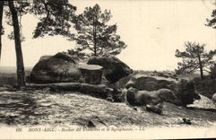 VINTAGE POSTCARD Acute Mount Rock of the Thunder and Sycophante