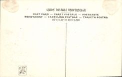 VINTAGE POSTCARD Living room 1909 Hirschfeld on the Bridge Folklore