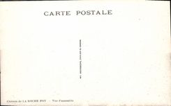 Castillo de la POSTAL de la VENDIMIA del cuadro total del pote de la roca