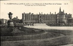 CPA Saint Germain en Laye Le Chateau pris du Rond Point de la Terrasse