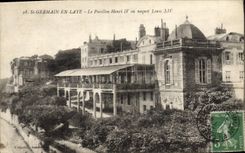 VINTAGE POSTCARD Saint Germain in Bush hammer the House Henri IV or was born Louis XIV