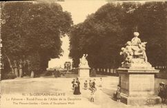 VINTAGE POSTCARD Saint Germain in Bush hammer the Round Floor Point of the Alley of the Dauphine one