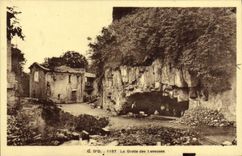 VINTAGE POSTCARD G of O the Cave of the Washerwomen