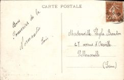 Casa nativa de Champeaux de la POSTAL de la VENDIMIA de las vacas de Charlotte Corday