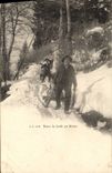 CPA Dans la Foret en Hiver Les Schluteurs